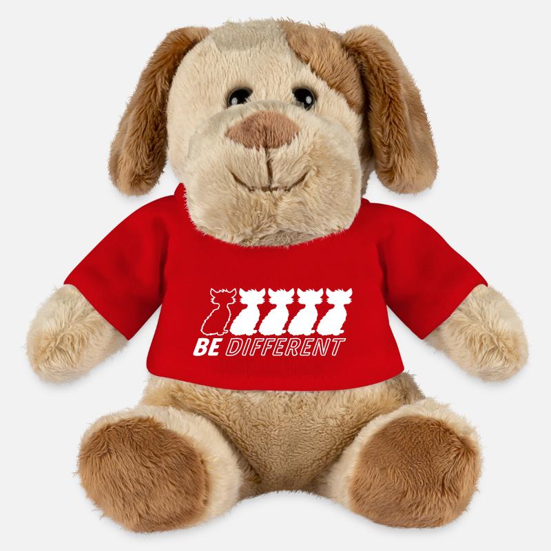 Be Different Katzen Freunde Anders Besonders Sein - MiniFeet® Hund Helge - Rot