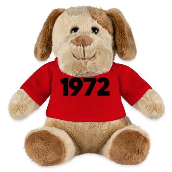 1972 Année de naissance - Chien en peluche Helge MiniFeet® - rouge - Devant