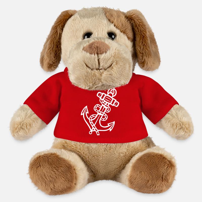 Anker Symbol - MiniFeet® Hund Helge - Rot
