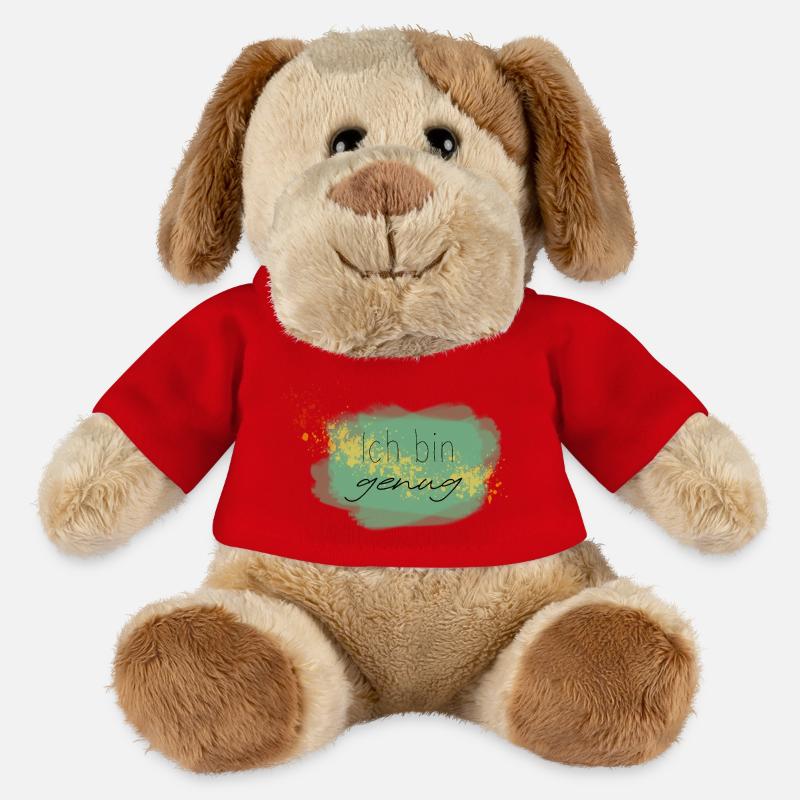 Affirmation "Ich bin genug" - MiniFeet® Hund Helge - Rot