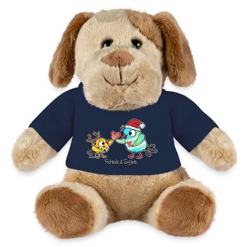 Weihnachtsherz - MiniFeet® Hund Helge - French Navy - Vorne