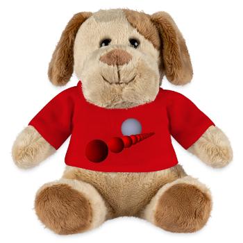 Shirt mit Kugelreihe - MiniFeet® Hund Helge - Rot - Vorne