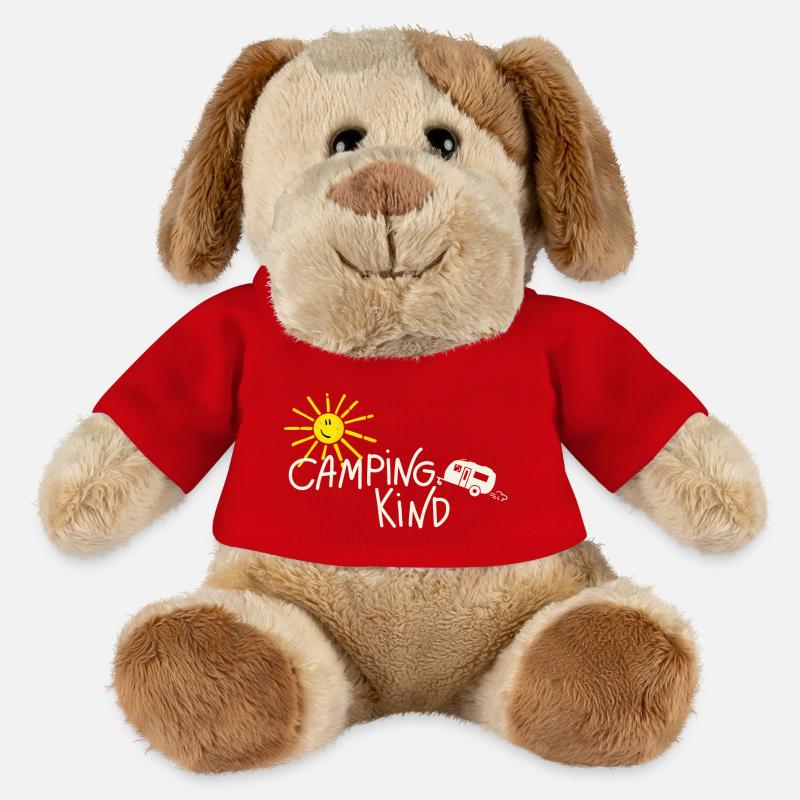 Camping Kind Wohnwagen - MiniFeet® Hund Helge - Rot