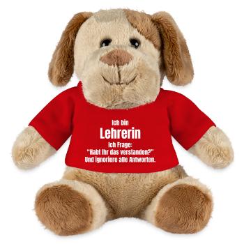Lehrerin - MiniFeet® Hund Helge - Rot - Vorne