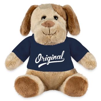 Original - Chien en peluche Helge MiniFeet® - bleu marine - Devant