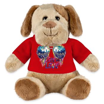 Voir avec amour l’égalité fierté Design - Chien en peluche Helge MiniFeet® - rouge - Devant
