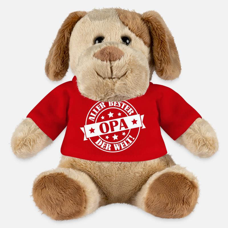 allerbester opa - MiniFeet® Hund Helge - Rot