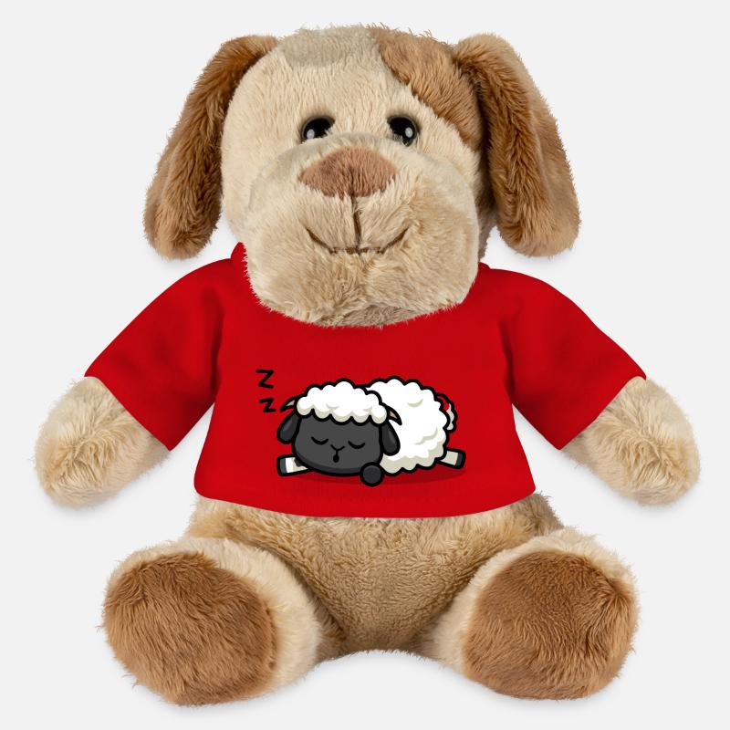Schlafendes Lamm - MiniFeet® Hund Helge - Rot