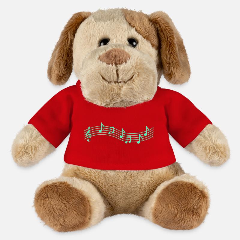 music notes - MiniFeet® Hund Helge - Rot