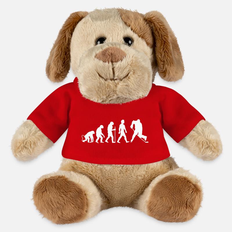 Évolution du hockey - Chien en peluche Helge MiniFeet® - rouge