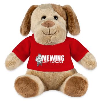 Drôle Chat Meme Miaulant Pas Miaulement Mâchoire - Chien en peluche Helge MiniFeet® - rouge - Devant