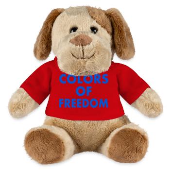 Colors of freedom - Chien en peluche Helge MiniFeet® - rouge - Devant