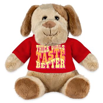 Thick Girls Taste Better Chubby Big Girls Curvy - MiniFeet® Dog Helge - red - Front