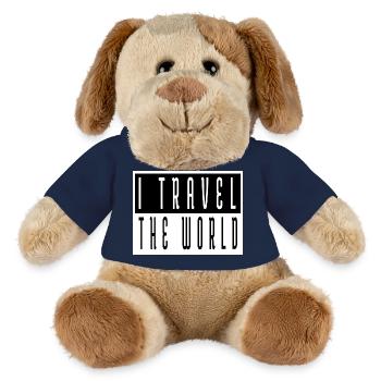 Calligraphic Family Holiday Jokes Forest Animal - MiniFeet® Dog Helge - french navy - Front