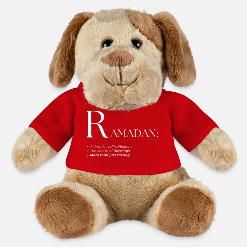 Design des Ramadan-Wörterbuch-Textstils - MiniFeet® Hund Helge - Rot