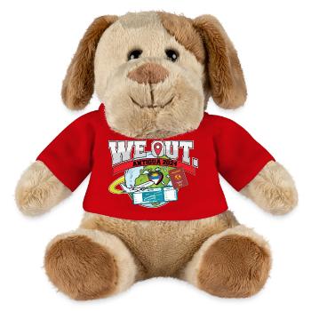 Nous voyageons à Antigua Voyage Matching Family - Chien en peluche Helge MiniFeet® - rouge - Devant