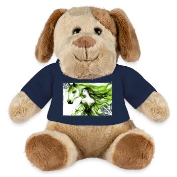 Flowers Women girl fashion design art female style - MiniFeet® Dog Helge - french navy - Front