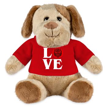 Owl Love Nocturnal Birds Lover Predator Bird Cool - MiniFeet® Dog Helge - red - Front