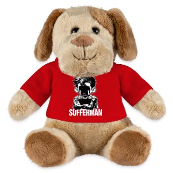Sufferman Lustige Superhelden-Parodie - MiniFeet® Hund Helge - Rot - Vorne