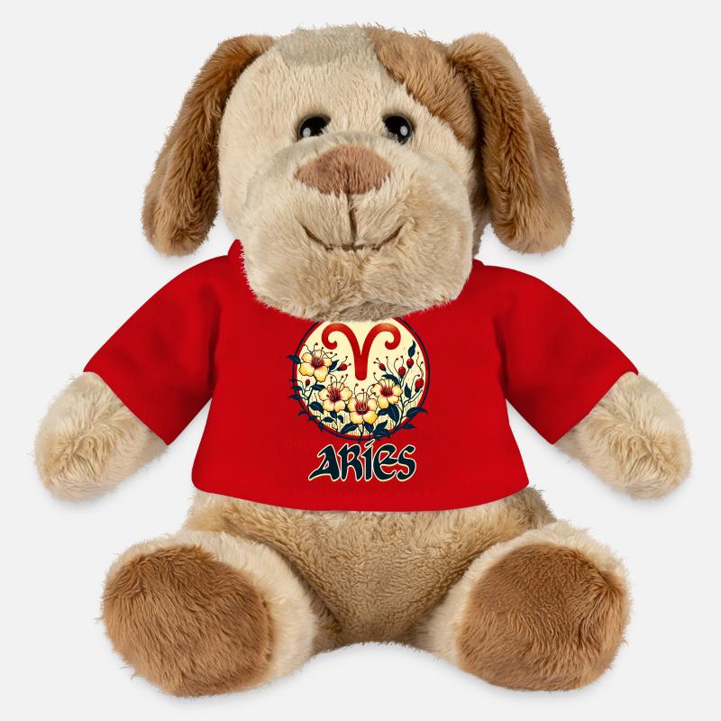 Sternzeichen Widder - MiniFeet® Hund Helge - Rot