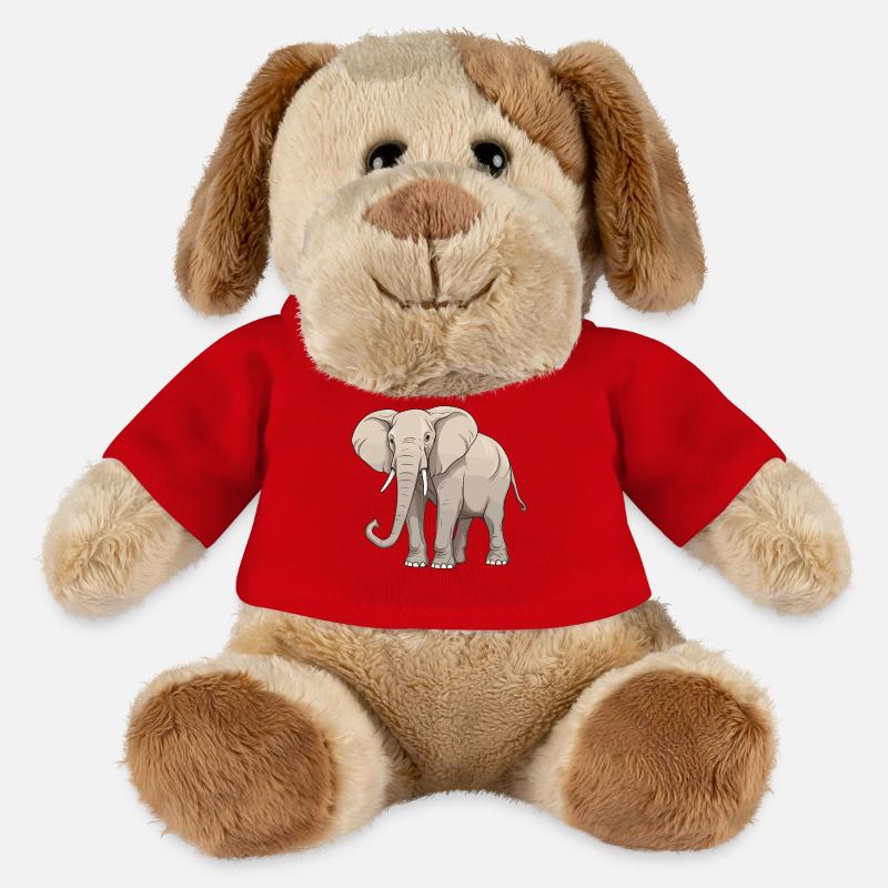 Elefant Tier - MiniFeet® Hund Helge - Rot