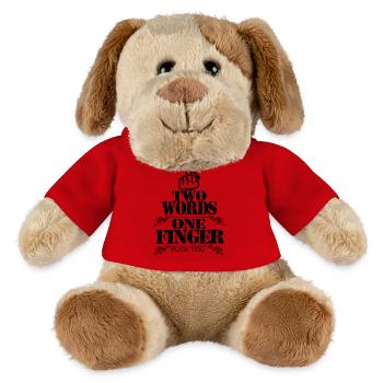 TWO WORDS ONE FINGER - MiniFeet® Hund Helge - Rot - Vorne
