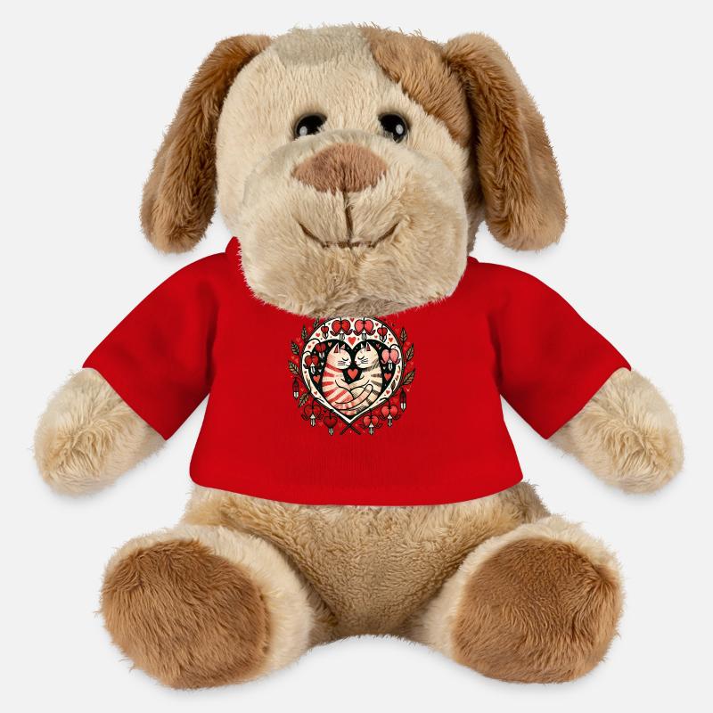 Cat Couple - MiniFeet® Dog Helge - red