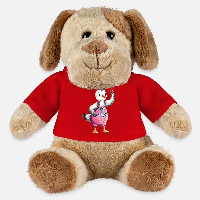 Möwe Peace - MiniFeet® Hund Helge - Rot