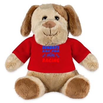 Voiture - Chien en peluche Helge MiniFeet® - rouge - Devant