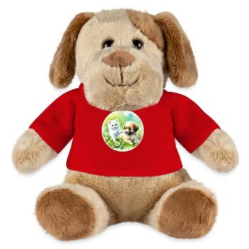 Dog and cat in harmony - MiniFeet® Dog Helge - red - Front