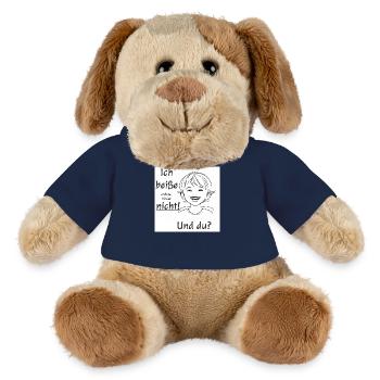 Ich beiße nicht - Motiv neutral - MiniFeet® Hund Helge - French Navy - Vorne