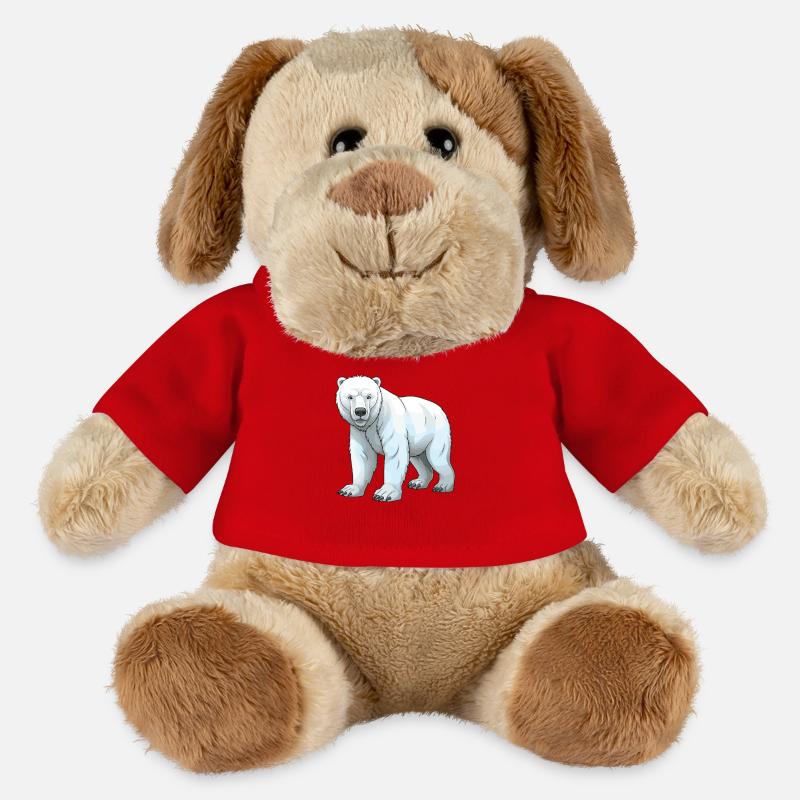 Eisbär Tier - MiniFeet® Hund Helge - Rot