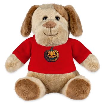 Glowing Eyes Wild Halloween Pumpkin Grimace - MiniFeet® Dog Helge - red - Front