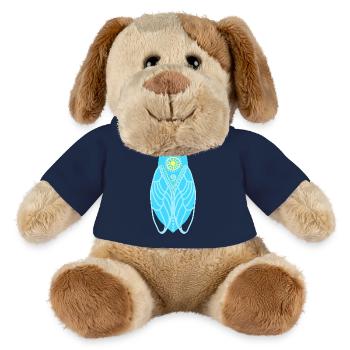 Cigale soleil méditerranée - Chien en peluche Helge MiniFeet® - bleu marine - Devant