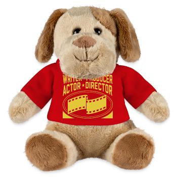 Film Maker Movie Crew Writer Producer Actor - MiniFeet® Dog Helge - red - Front