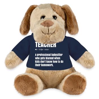 Lustiges Design für Lehrer - MiniFeet® Hund Helge - French Navy - Vorne