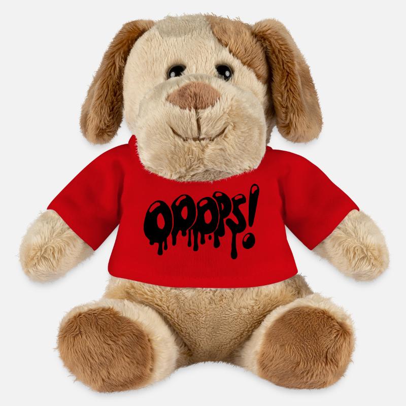 OOOPS! Graffiti Style - MiniFeet® Hund Helge - Rot