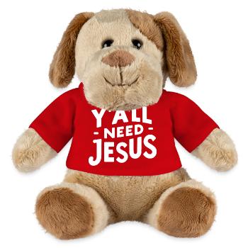 Y’all Need Jesus - MiniFeet® Dog Helge - red - Front
