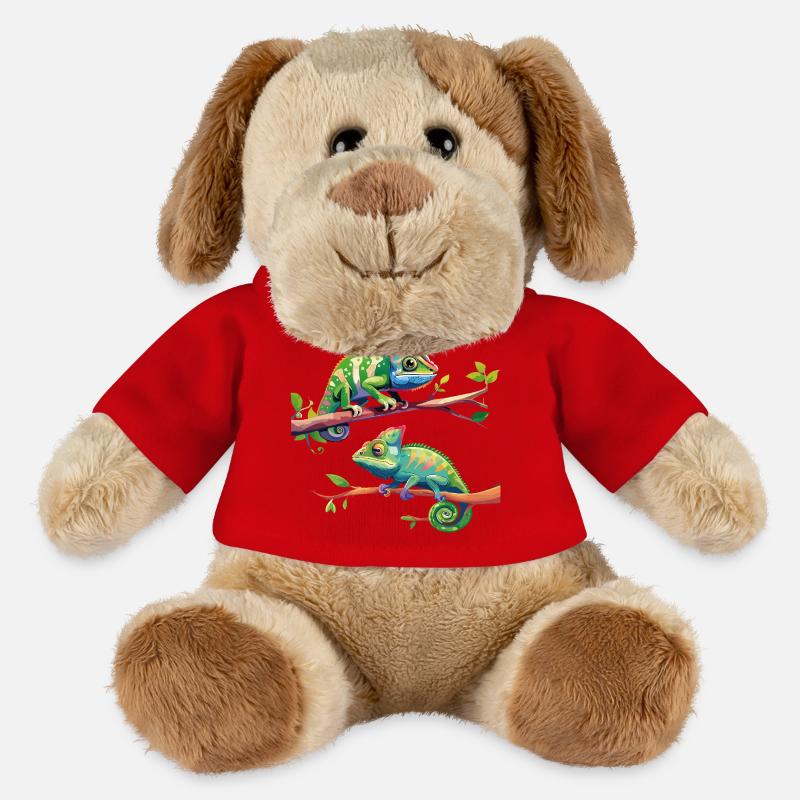 Caméléon 2 - Chien en peluche Helge MiniFeet® - rouge