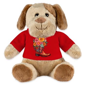 Cowboy Boots Flowers Country Music - MiniFeet® Dog Helge - red - Front