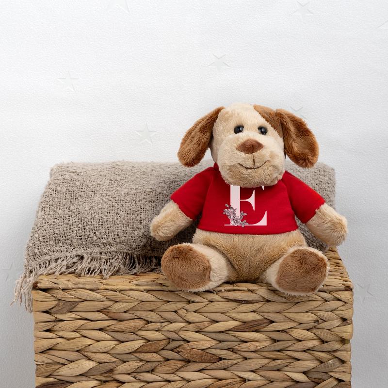 Lettre E Fleur Chien en peluche Helge MiniFeet®