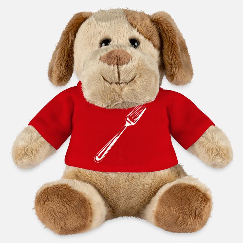 gabel besteck symbol - MiniFeet® Hund Helge - Rot