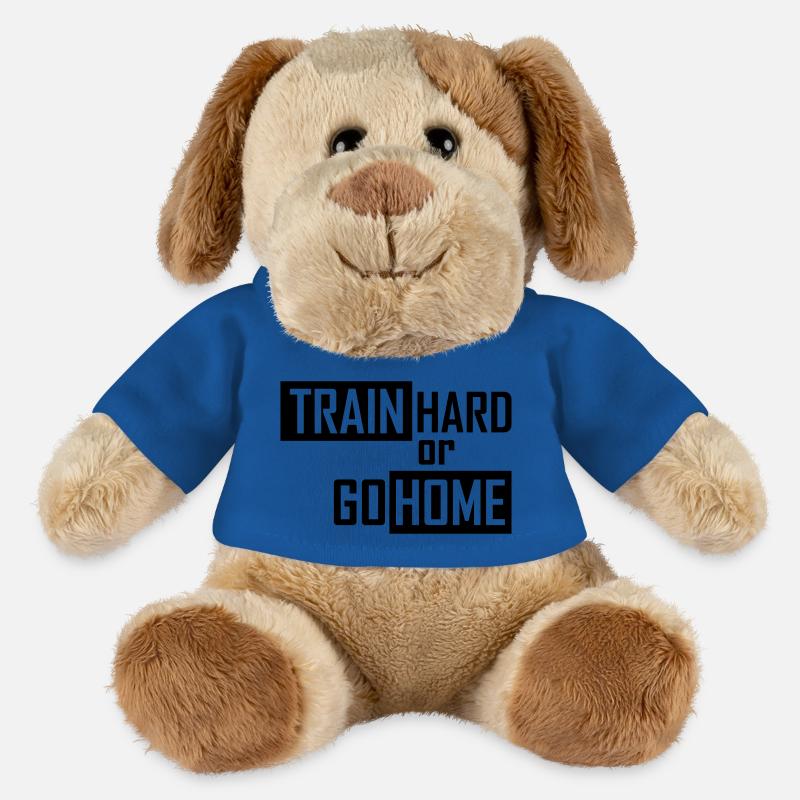 train hard or go home - MiniFeet® Hund Helge - Königsblau