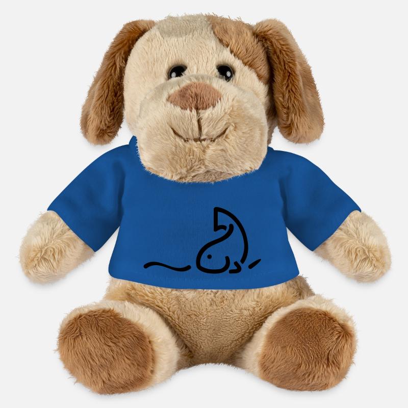 Fisch-Illustration - MiniFeet® Hund Helge - Königsblau