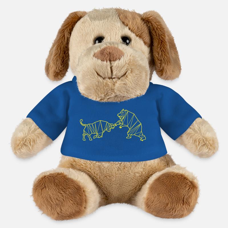 Bull vs Bear Stripe - MiniFeet® Dog Helge - royal blue