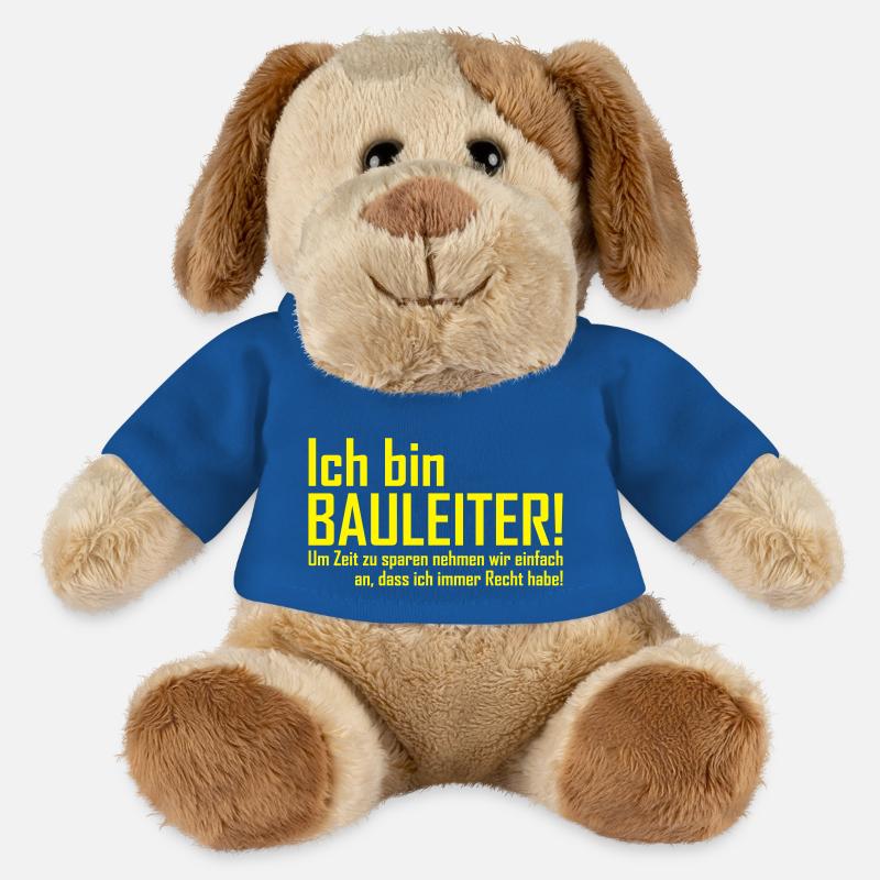 ich bin bauleiter - MiniFeet® Hund Helge - Königsblau