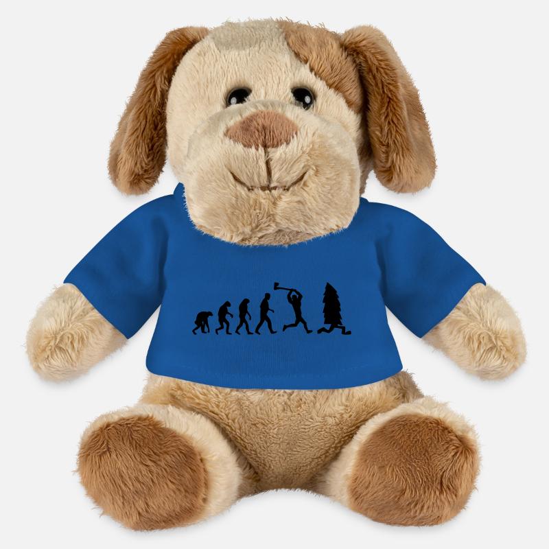 lumberjack evolution fun - Chien en peluche Helge MiniFeet® - bleu roi