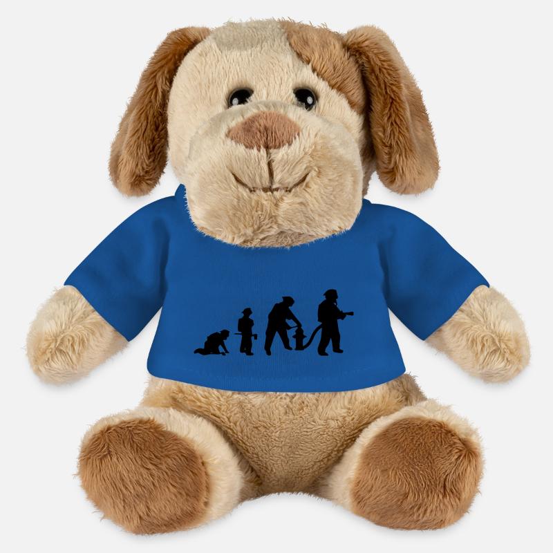 Evolution des Feuerwehrmanns - MiniFeet® Hund Helge - Königsblau