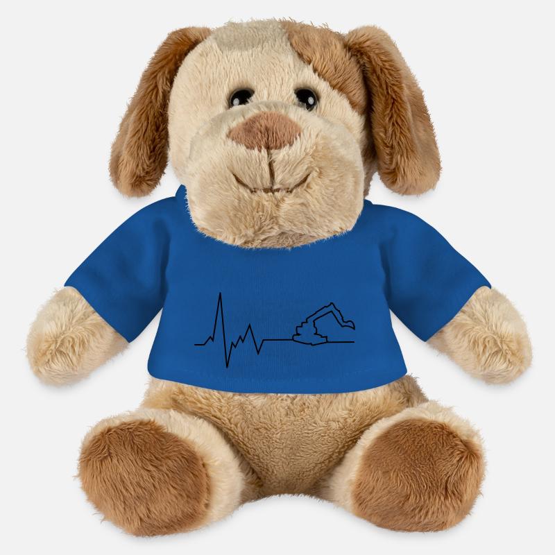 herzschlag bagger - MiniFeet® Hund Helge - Königsblau