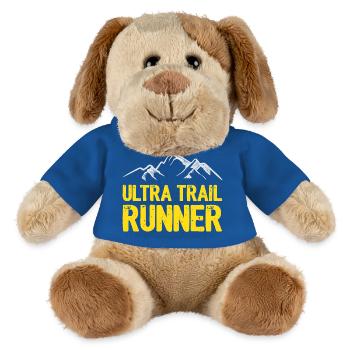 Coureur d’ultra-trail - Chien en peluche Helge MiniFeet® - bleu roi - Devant